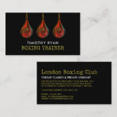 スピードボール、ボクサー、ボクシングトレーナービジネスカード 名刺 (正面/裏面)
