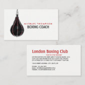 スピードボール、ボクサー、ボクシングトレーナー 名刺 (正面/裏面)
