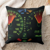 スピードメータオドメータデザイン装飾用クッション クッション (ブランケット)