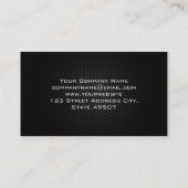 スピードメータスポーツカーロゴ | 炭素繊維パターン 名刺 (裏面)