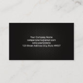 スピードメーター金ゴールドメタリック | 自動ロゴ 名刺 (裏面)