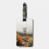 スピードモノグラムの制限15サインゴールデンサギブラシ ラゲッジタグ (裏面縦)