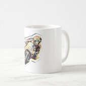 スピードライダーコラージュデザイン コーヒーマグカップ (正面右)