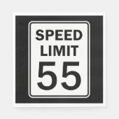 スピードリミット55サインルンチョン紙 スタンダードランチョンナプキン (正面)