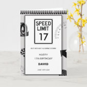 スピードリミット 少年16歳の誕生日 カード (黄色い花)