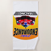 スピードレジェンド： 24h耐久レーサー ビーチタオル (正面)
