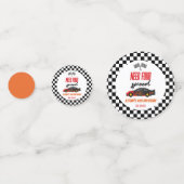 スピードレッドレースカー4th誕生日パーティーの必要性 コンフェッティ (裏面)