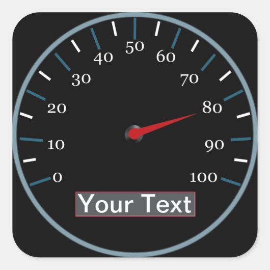 スピードレーシングステッカー スクエアシール (正面)