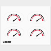 スピードレーシングバイク 楕円形シール (シート)