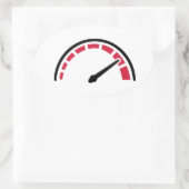 スピードレーシングバイク 楕円形シール (バッグ)