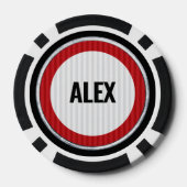 スピード制限の道路標識とカスタムAGE誕生日 ポーカーチップ (裏面)