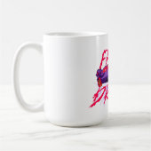 スピード狂 - 紫のマグカップ コーヒーマグカップ (左)