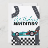 スピード誕生日レースカーパーティーの必要性 招待状 (裏面)