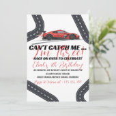 スピード誕生日レースレッドカーパーティーの必要性 招待状 (スタンド正面)