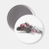 スピード違反のバイクレーサー マグネット (正面/裏面)