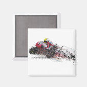 スピード違反のバイクレーサー マグネット (正面/裏面)