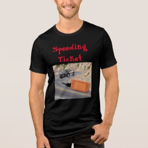 スピード違反のパトカーがチケット トライブレンドＴシャツ