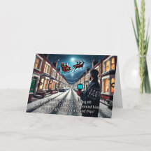 スピード違反サンタクリスマスグリーティングカード2024