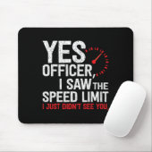 スピード違反警官 – 車愛好家のためのAmp Mechani マウスパッド (マウス)