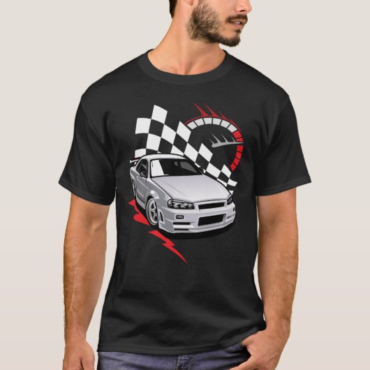 スピード違反車 Tシャツ (正面)