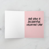 スフィンクスかわいいヘアレスキャットビッグバレンタインデーのカード カード (内部)