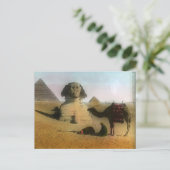 スフィンクスとピラミッドのはがき ポストカード (スタンド正面)