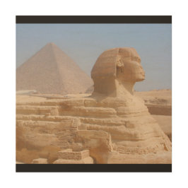 スフィンクスのギーザエジプトの壁の芸術 ウッドウォールアート