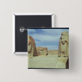 スフィンクスのゲート1450-1200年紀元前に 缶バッジ (正面&裏面)