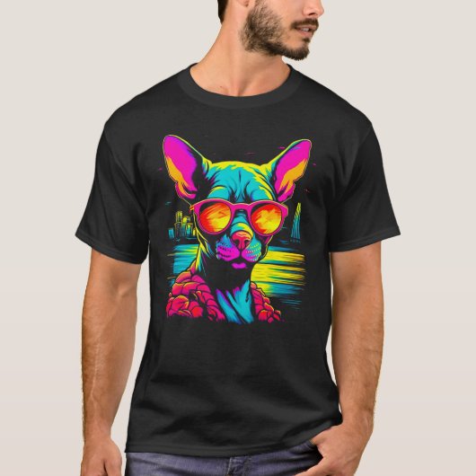スフィンクスのヘアレスキャットサマー Tシャツ (正面)