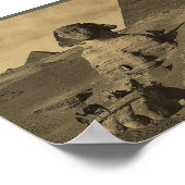 スフィンクスの前足の人々とラクダ,ピラミッド ポスター (角)