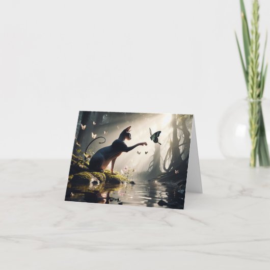 スフィンクスの友達のグリーティングカード カード (正面)