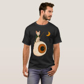 スフィンクスの猫の釣り目の玉 Tシャツ (正面フル)