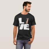 スフィンクスの猫を愛してる Tシャツ (正面フル)