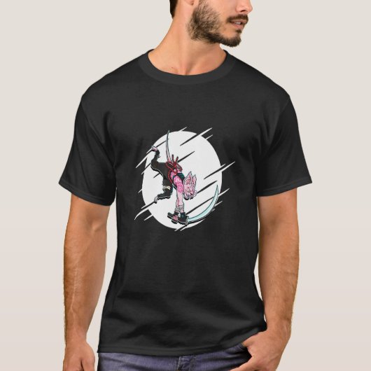 スフィンクスの猫戦士サムライ Tシャツ (正面)