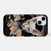 スフィンクスの猫 iPhone 15ケース (裏面横)
