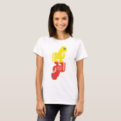 スフィンクスの謎のラテン語フィギュアアート Tシャツ (正面フル)