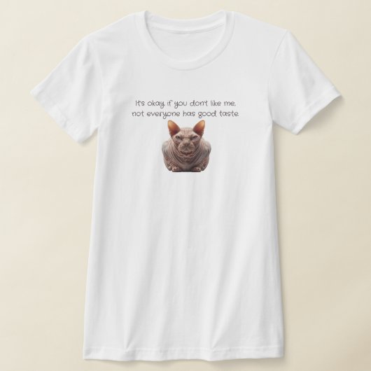 スフィンクスの面白い猫 Tシャツ (レイダウン)