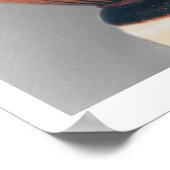 スフィンクスを描いたカルチディアンブラック姿アンフォラ ポスター (角)