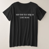 スフィンクスキャットオーバーザヒル誕生日 プラスサイズTシャツ (デザイン裏面)