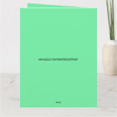 スフィンクス毛抜き猫クリスマスカード カード (裏面)