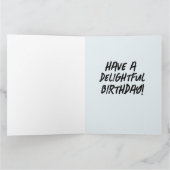 スフィンクス毛抜き猫楽しい大きな誕生日カード カード (内部)