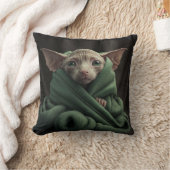 スフィンクス無毛猫枕 クッション (ブランケット)