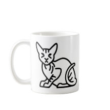 スフィンクス猫のスケッチ