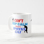 スフィンクス猫の面白いマグカップ コーヒーマグカップ (正面左)