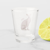 スフィンクス猫イラストレーション ショットグラス (裏面)