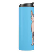 スフィンクス猫イラストレーション タンブラー (回転左)