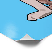 スフィンクス猫イラストレーション ポスター (コーナー)