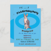 スフィンクス猫イラストレーション 招待状 (正面/裏面)