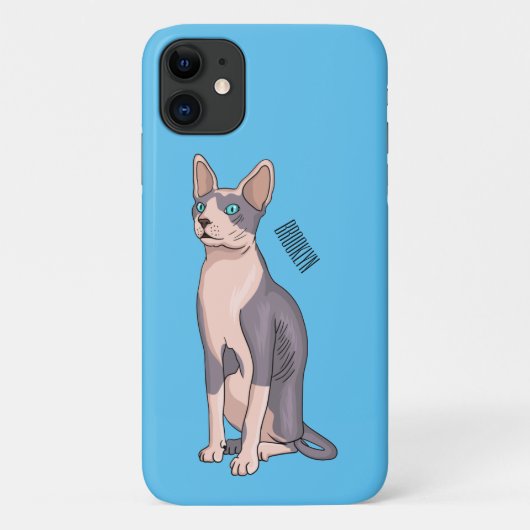 スフィンクス猫イラストレーション Case-Mate iPhoneケース (裏面)