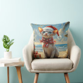 スフィンクス猫クリスマスヴィンテージビーチ クッション (椅子)